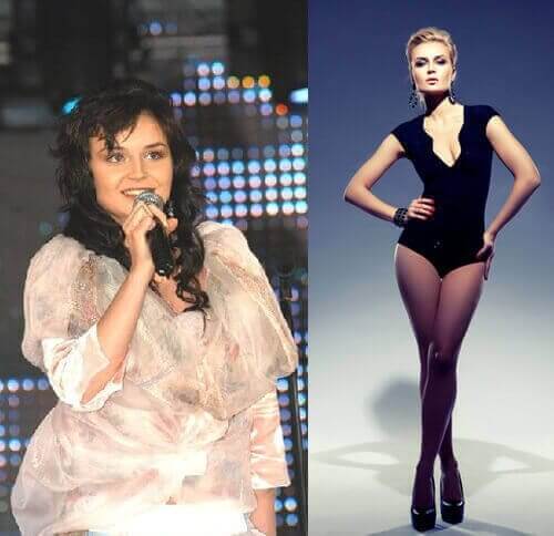 celebritățile pierd în greutate înainte și după